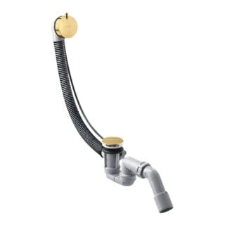 hansgrohe Komplettset Flexaplus S Ab-/Überlaufgarnitur, pol. gold optic