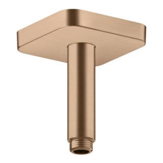 hansgrohe Deckenanschluss softsquare Axor 100mm, brushed red gold, eckig