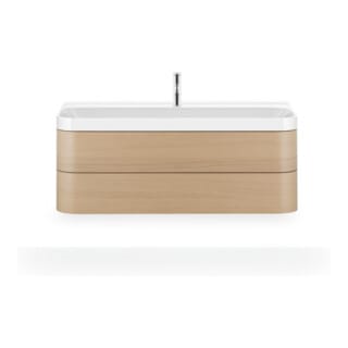 Duravit Möbelwaschtisch Happy D.2 Plus 117,5x49cm, 2 Schubk., 1 HL, Medit. Ei