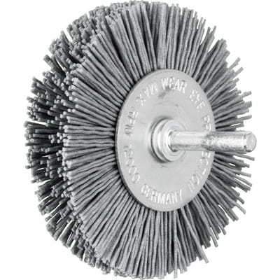 PFERD TOOLS Rundbürste ungezopft RBU Ø80x15 mm Schaft-Ø6 mm SiC-Filament-Ø0,90 Korn 180