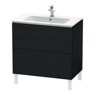 Duravit Waschtischunterschrank L-Cube 82x48,1cm, Ei sw, 2 Auszüge, stehend