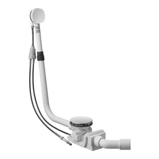 Duravit Ab- u Überlaufgarnitur Quadroval d 9cm, f Shower + Bath Badewanne, chrom