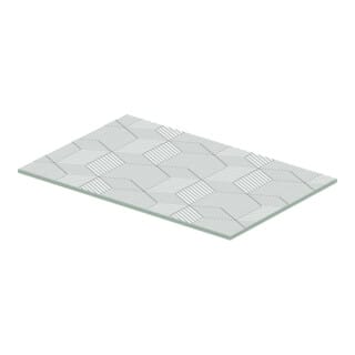 Duravit Glaseinleger DuraSquare 57x38cm, Sicherheitsglas, Cubic line