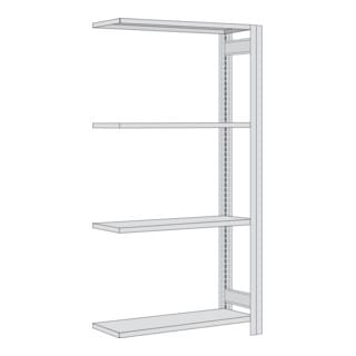 Regalwerk BERT Felgenregal Anbaufeld HxBxT 2000x1695x300mm