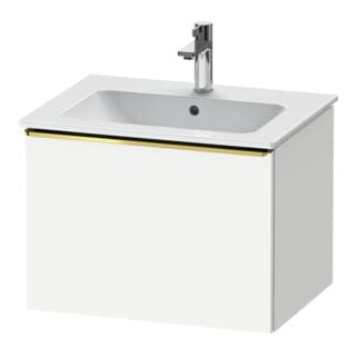 Duravit Waschtischunterschrank D-Neo 61x46,2cm, g pol/weiß ma, 1 Ausz., wandhängend