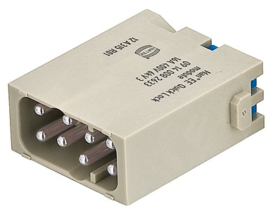 Harting Han EE Quick-Lock module male 09140082633