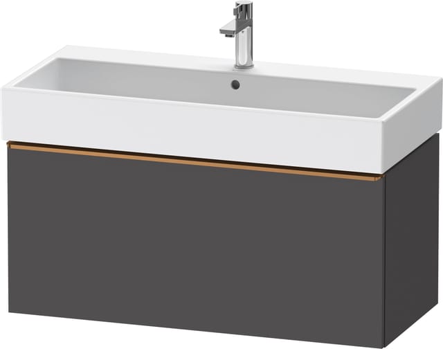 Duravit Waschtischunterschrank D-Neo 98,4x44,2cm, b geb/Gra m, 1 Ausz., wandhängend