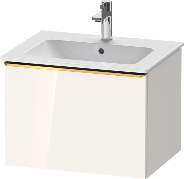 Duravit Waschtischunterschrank D-Neo 61x46,2cm, g pol/w hgl, 1 Ausz., wandhängend
