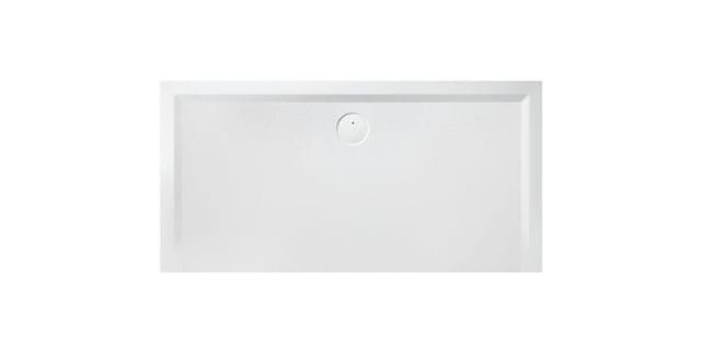 Hoesch Mineralguss-Duschwanne Muna 170x70x3cm, weiß, Solique, Antirutsch