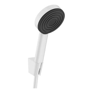 hansgrohe Brausehalterset Pulsify S 105 1250mm Brauseschlauch, 1jet, mattweiß