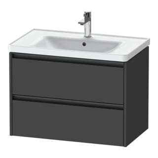 Duravit Waschtischunterschrank Ketho.2 78,4x45,5cm, graph ma, 2 Schub., wandhängend
