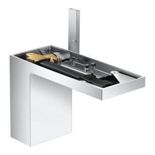 hansgrohe Waschtisch-Einhebelmischer 110 Axor MyEdition A 150mm, m Pus-Op-Abl, o. Pl., chr