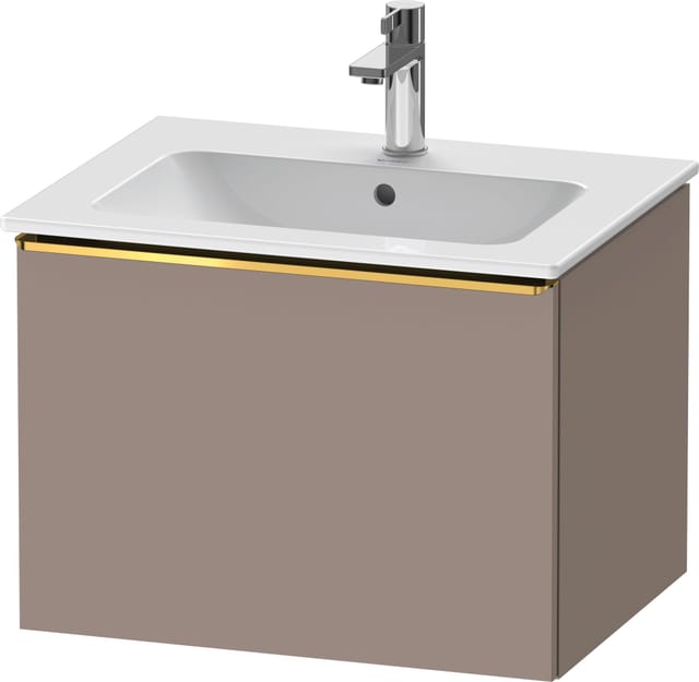 Duravit Waschtischunterschrank D-Neo 61x46,2cm, g pol/Bas ma, 1 Ausz., wandhängend