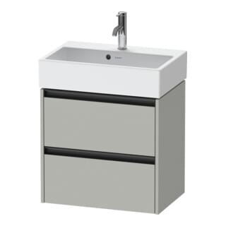 Duravit Waschtischunterschrank Ketho.2 Compact 58,4x39x54,9cm, 2 SBK, wandhängend, betongr ma