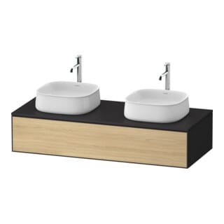 Duravit Waschtischunterschrank Zencha 130x55cm, B bs, E nat/grap m, k Einr-Sys