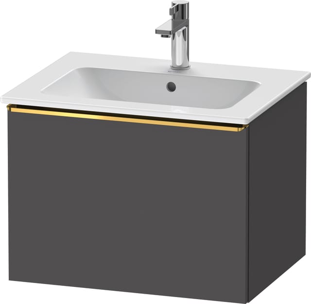 Duravit Waschtischunterschrank D-Neo 61x46,2cm, g pol/gra ma, 1 Ausz., wandhängend