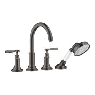 hansgrohe Fertigmontageset Axor Montreux 4-L-Fliese-Ar, m Hebelgr., brush. bla vc