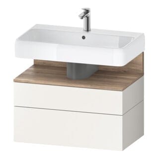 Duravit Waschtischunterschrank Qatego 79x47x59cm, E Ma/w m, 1 Kast, 1 Ausz.