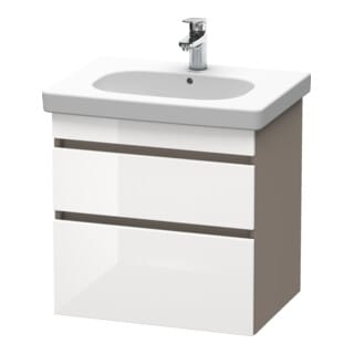 Duravit Waschtischunterschrank DuraStyle 60x45,3cm, we. hg/b ma, 2 SchKa., wandhängend