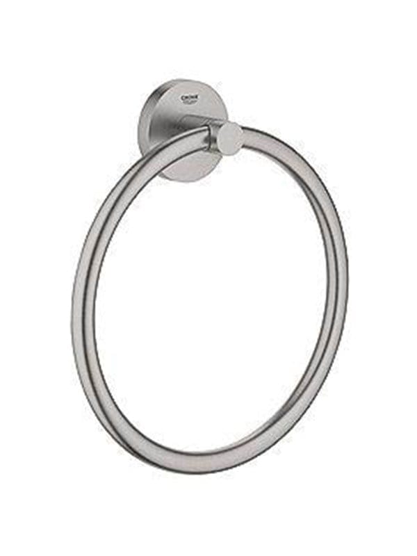 Grohe Handtuchring Essentials verdeckte Befestigung, supersteel