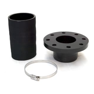 Wilo Flanschstutzen DN 80, mit Schlauch, Schlauchschellen