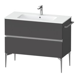 Duravit Waschtischunterschrank wandhängend Sivida 101x59,1x47,7cm, 2 Schub., gra m, G chr