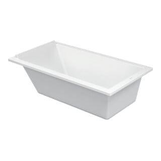 Duravit Rechteck-Badewanne Starck 170x90x46cm, EB-Version, 1 RS, weiß