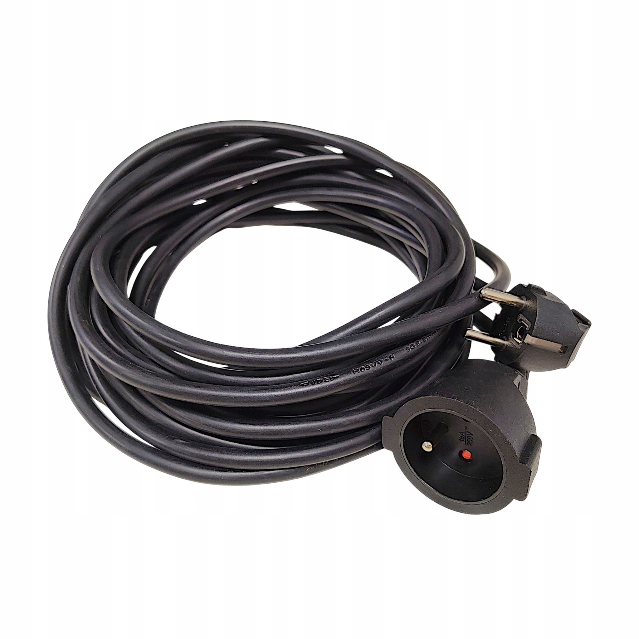Elektrisches Verlängerungskabel 10 M 3x2,5 Mm² Ip44 16 A 2800 W Robustes Gartenkabel