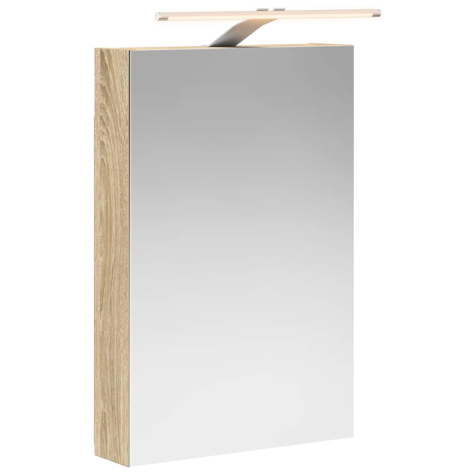 Maison Exclusive - Badezimmerspiegelschrank Sonoma-eiche 40 X 10,