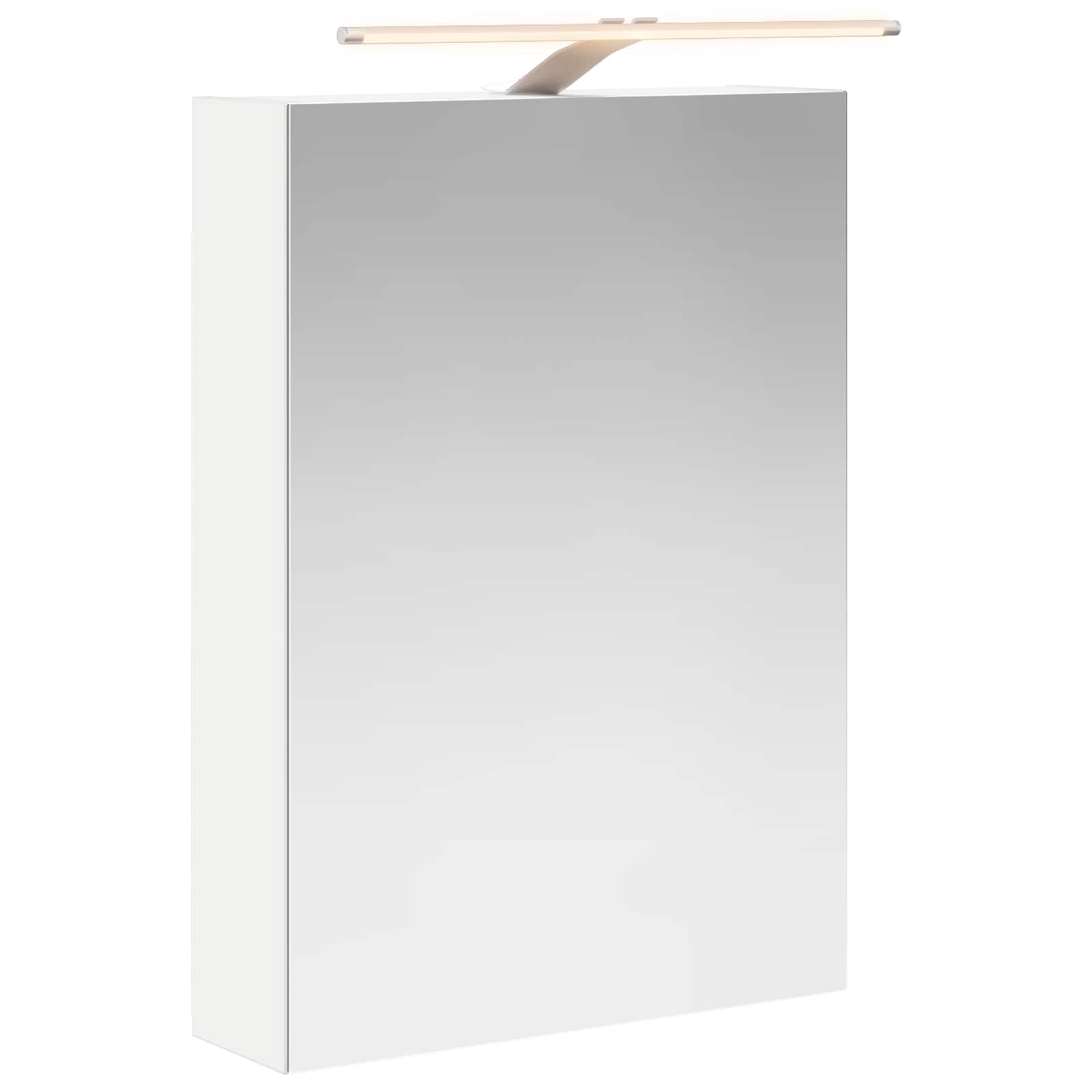 Maison Exclusive - Badezimmerspiegelschrank Weiß 50 X 14,5 X 70 C