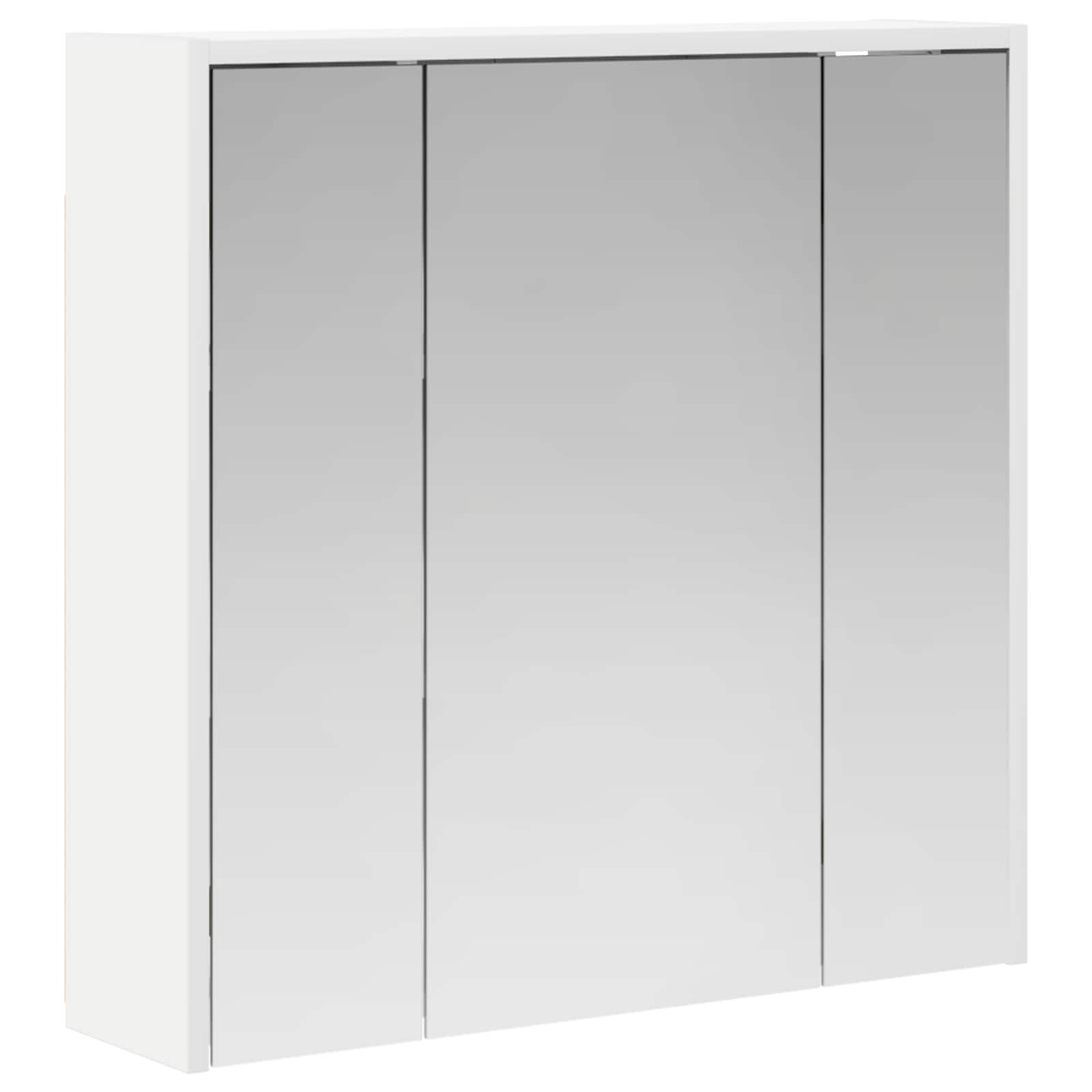Maison Exclusive - Badezimmerspiegelschrank Weiß 63,5 X 16 X 62,5