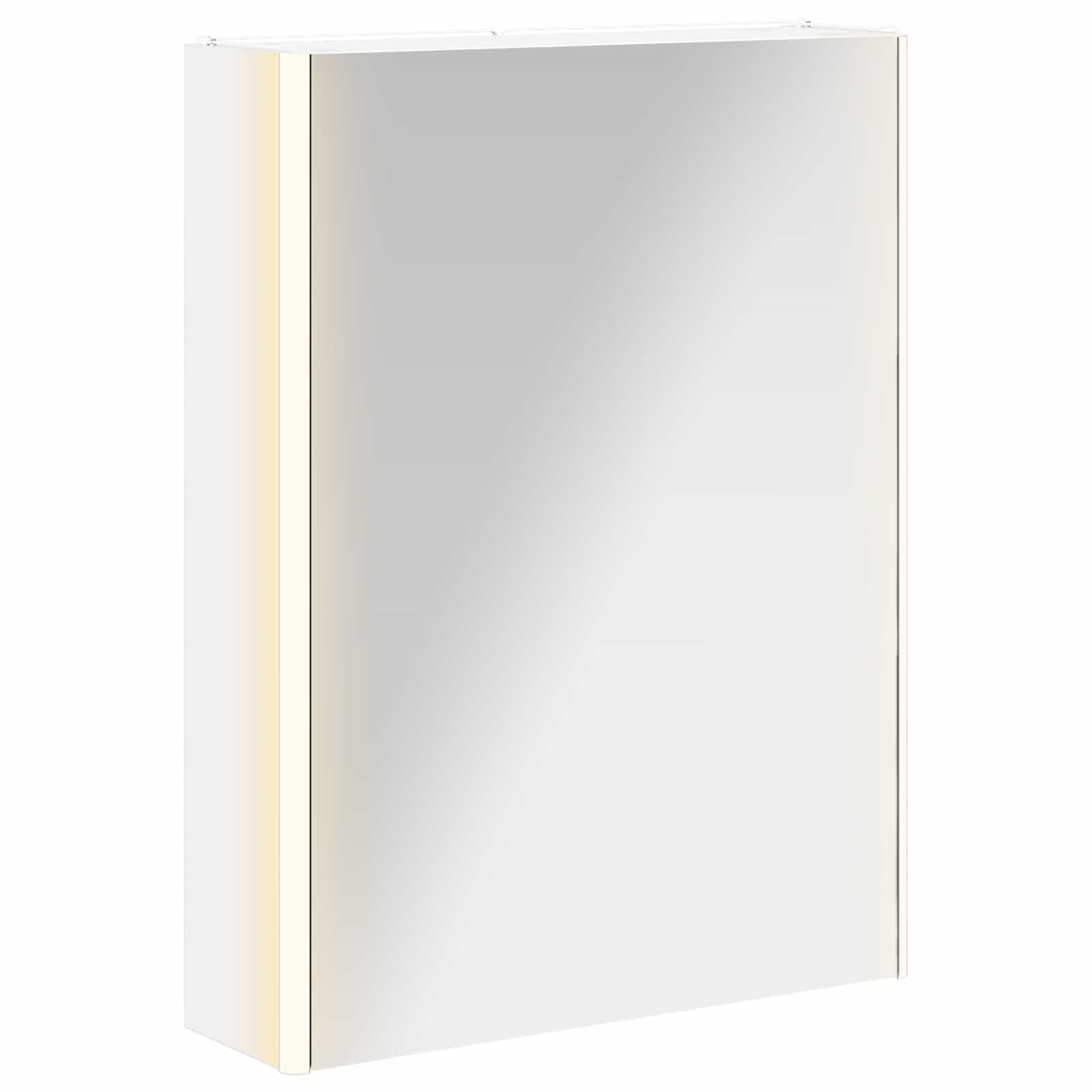 Maison Exclusive - Badezimmerspiegelschrank Weiß 53,5 X 15,5 X 70
