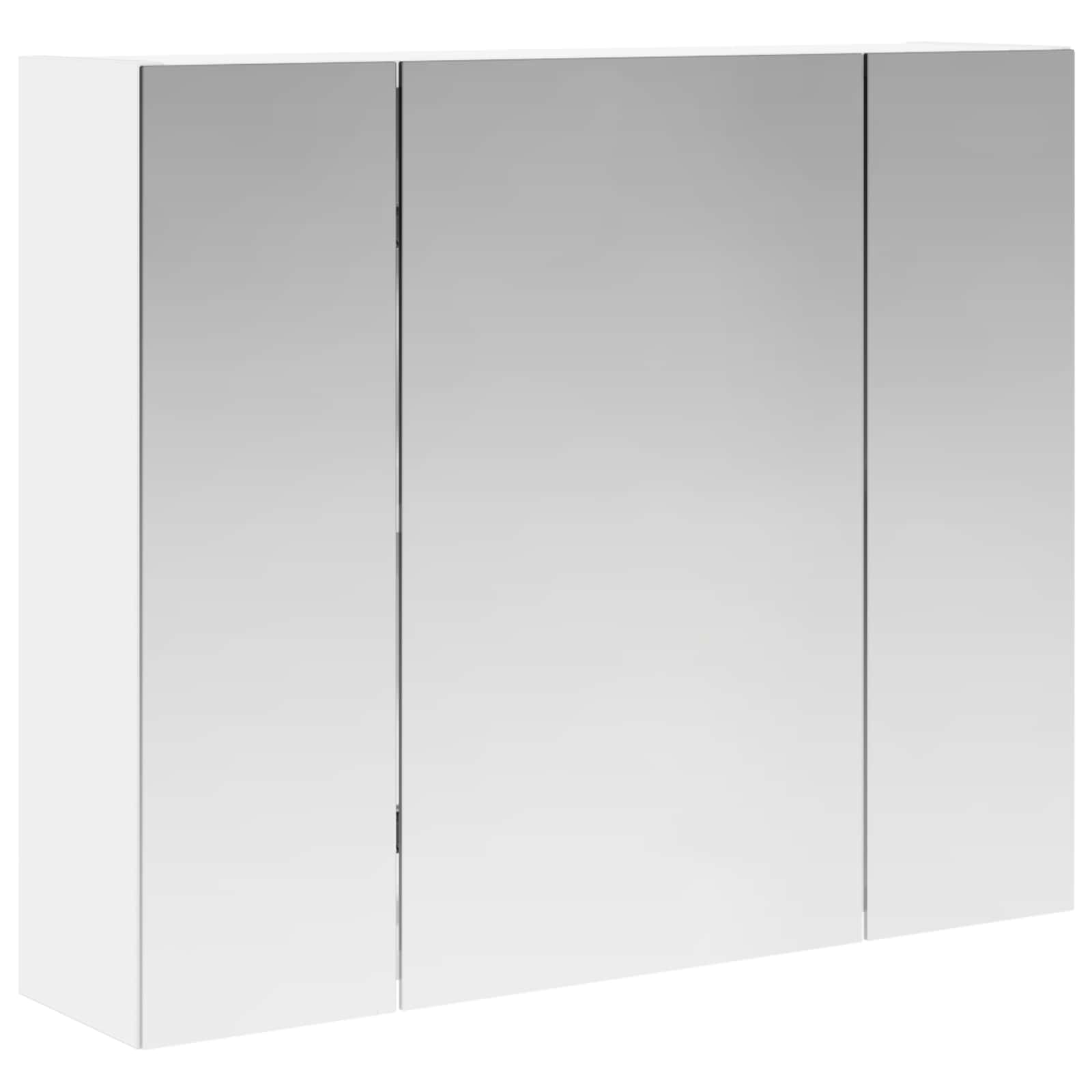 Maison Exclusive - Badezimmerspiegelschrank Weiß 60 X 14,5 X 50 C