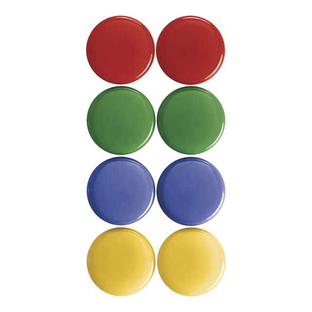 Magnetoplan Signalmagnete, sortiert, D=30 mm 8 Stück
