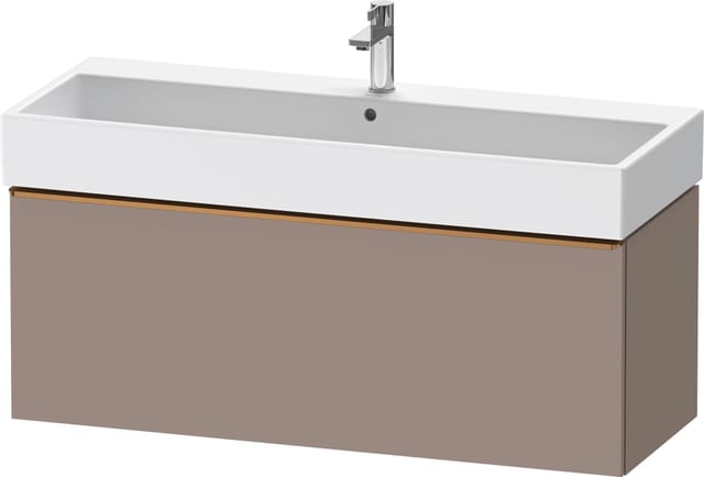 Duravit Waschtischunterschrank D-Neo 118,4x44,2cm, b geb/Bas m, 1 A, wandhängend