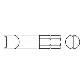 Bits f. Zweilochschr. Aufn.1/4 f. M 4 SP - 8 S