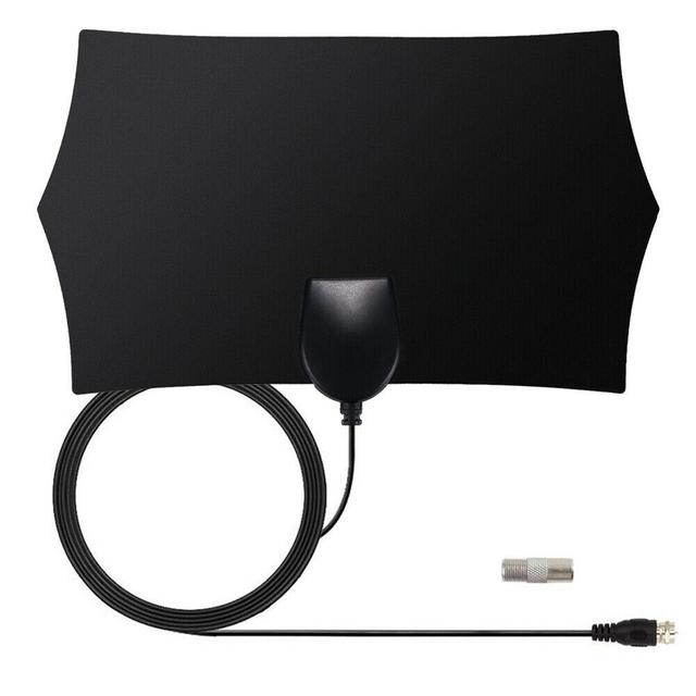 Fuienko Small Size 200 Mile Range Antenna Tv Digital Hd Sky Wire Antena Digital Hdtv Support 1080p Suitable For Indoor,black
