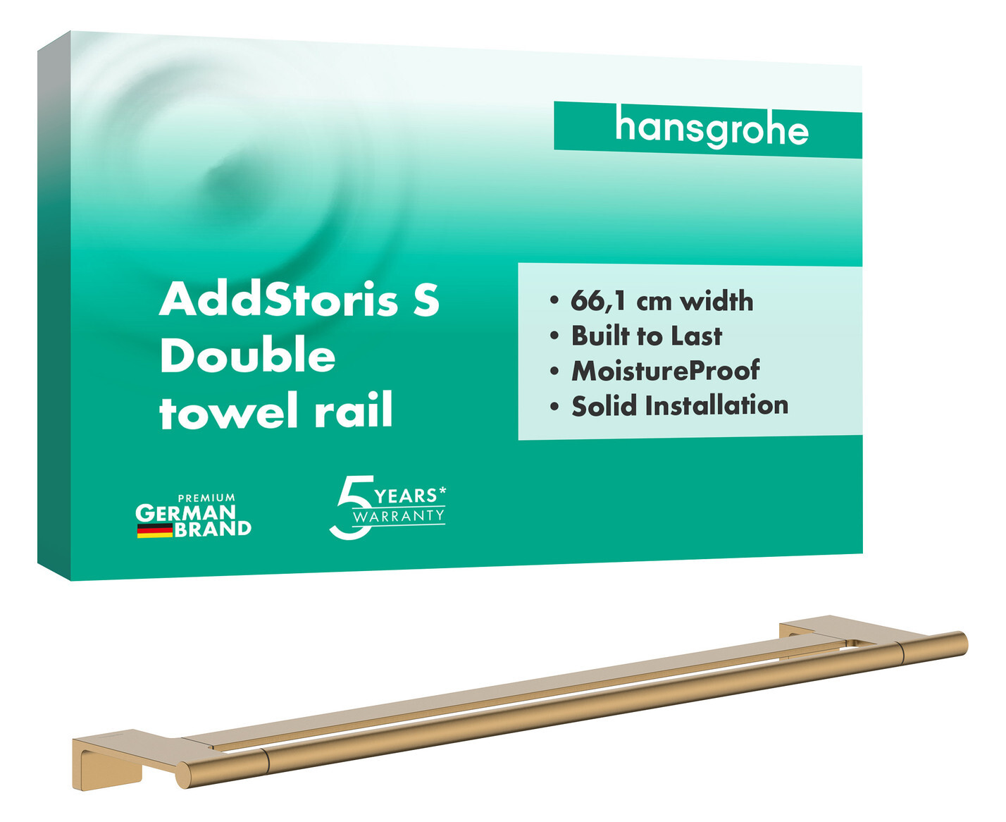 Hansgrohe 41763140 Doppelbadetuchhalter Addstoris S Bbr