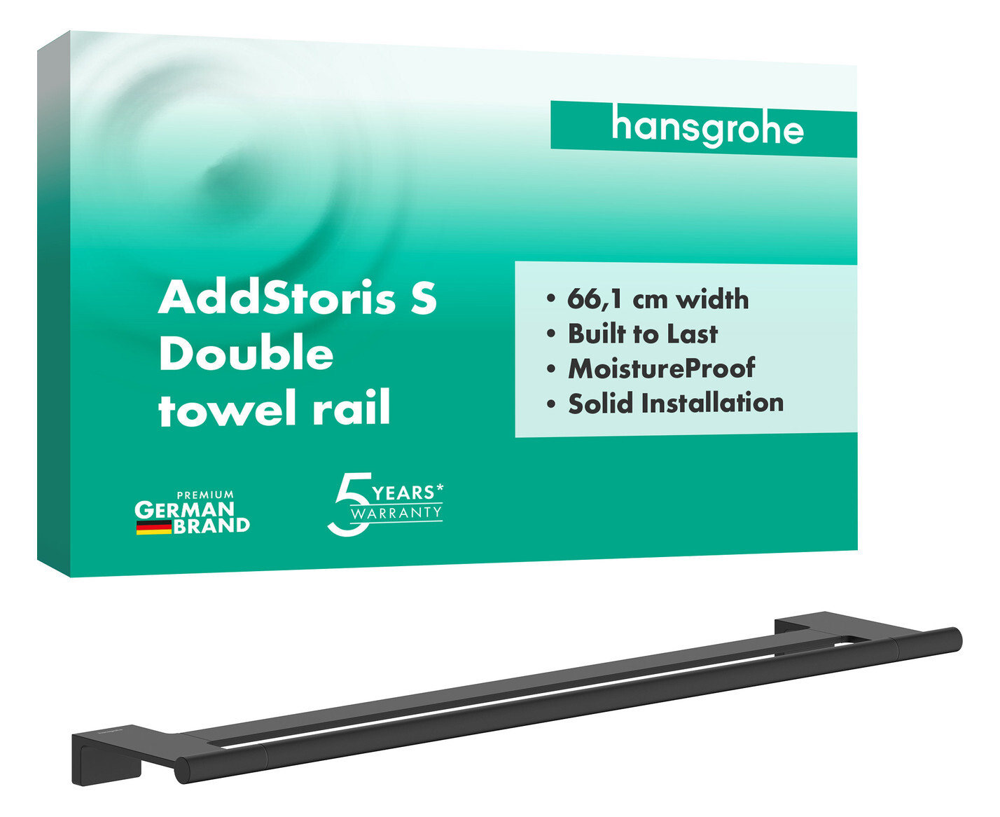 Hansgrohe 41763670 Doppelbadetuchhalter Addstoris S Msw