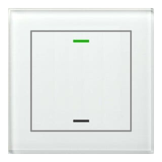 MDT technologies Glastaster II Light 1-fach RGBW, weiß, neutral BE-GTL1TW.01