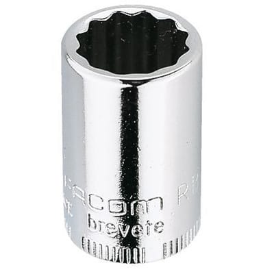 Facom Steckschlüssel 1/4" 12-Kant dünn 9/16