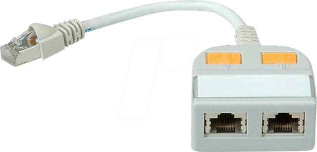 Telegärtner Modular-T-Adapter 2x10/100BT/geschirmt 100023150