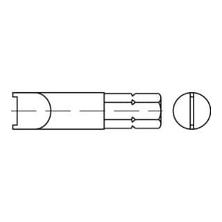 Bits f. Zweilochschr. Aufn.1/4 f. M 5 SP -10 S