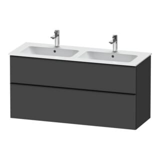 Duravit Waschtischunterschrank D-Neo 128x46,2cm, 1 Kast, 1 A, sw/Grap ma