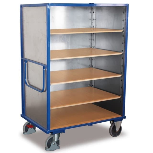 VARIOfit Etagenwagen fest verschweißt 1.045 x 685 mm Stahlblechwände 4 Etagenböden