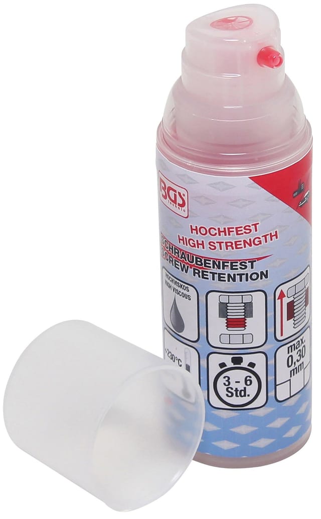 BGS Schraubenfest 80616, hochfest, hochviskos, Pumpdosierer 50 g