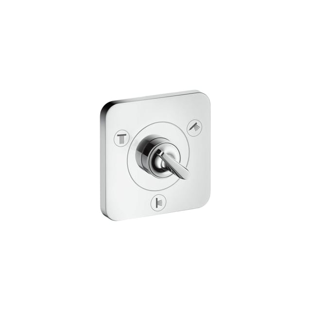 hansgrohe Fertigset Axor Citterio E UP-Ab- u. Umstellventil 120x120mm, chrom