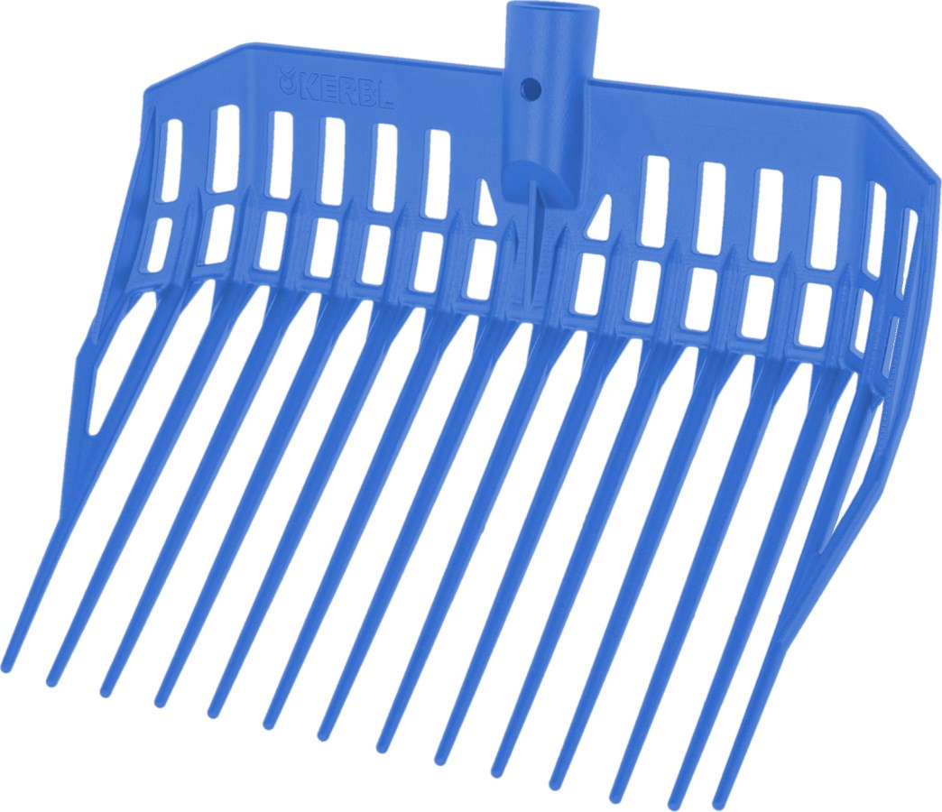 Kerbl Dunggabel Ecofork Mini – Ohne Stiel, Royal-blau (27,2 X 31 Cm) 3230576