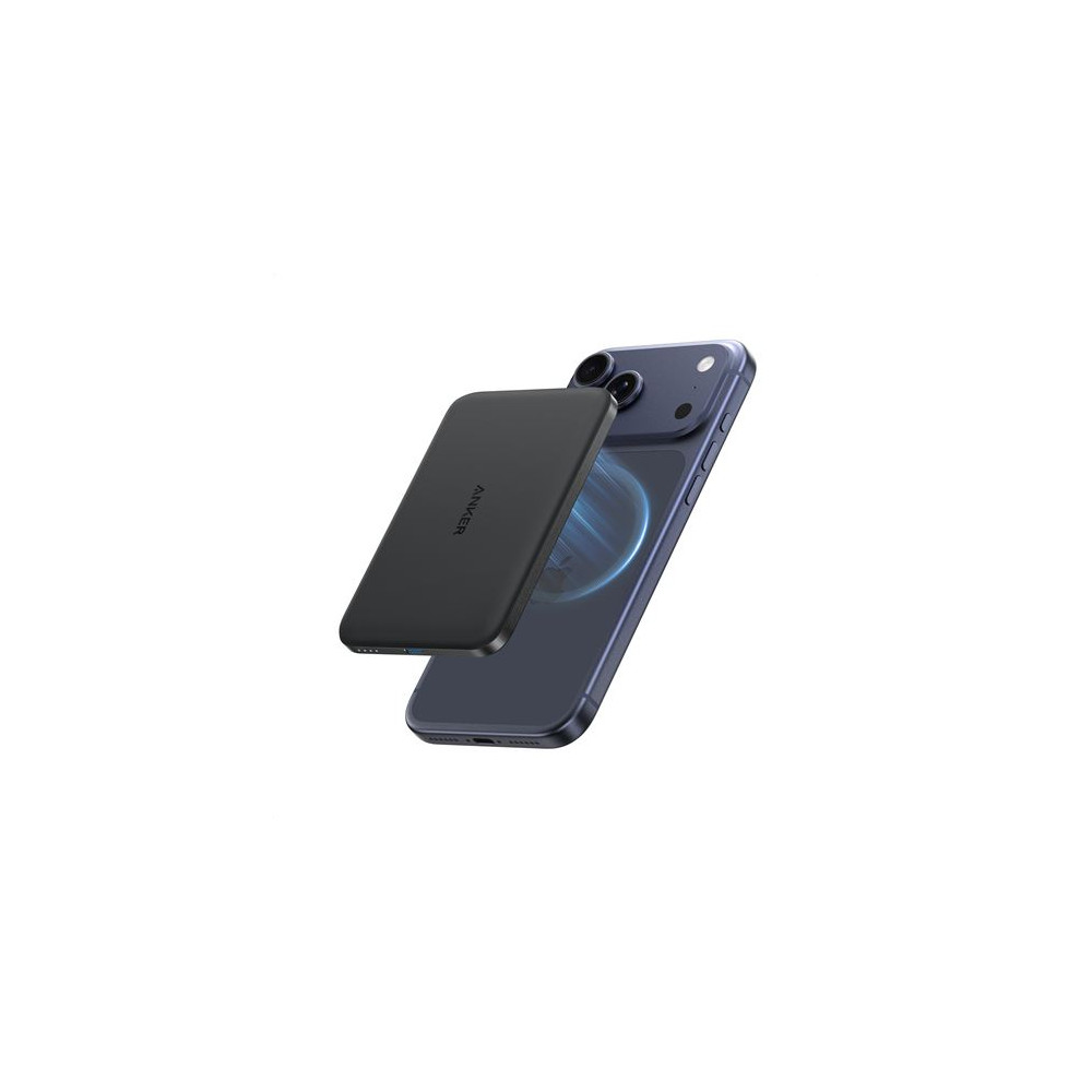 Anker Maggo Nano Powerbank A1665h11 5 000 Mah Qi2 15 W Usb-c 20 W Schwarz