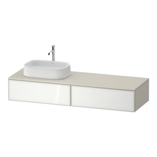 Duravit Waschtischunterschrank Zencha 160x55cm, B L, G w/taup m, k Einr-Sy